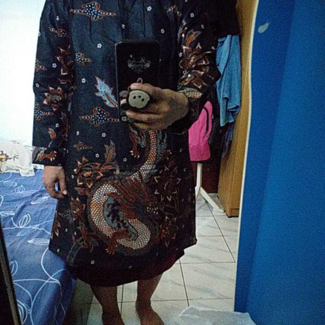 Batik Tunik Shibori Jumputan Terbaru Size S-3l / Hrb026 Yelbor