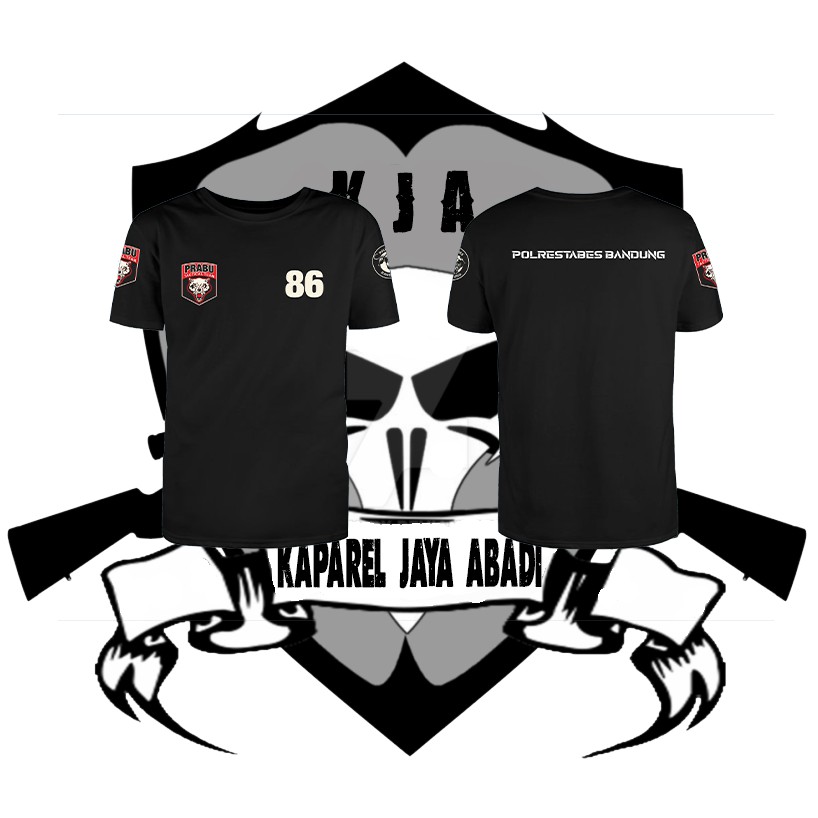 Kaos Prabu/Baju Prabu/Atasan Pria Wanita Team Prabu 86 Polrestabes Lengan Pendek Kaos Polisi