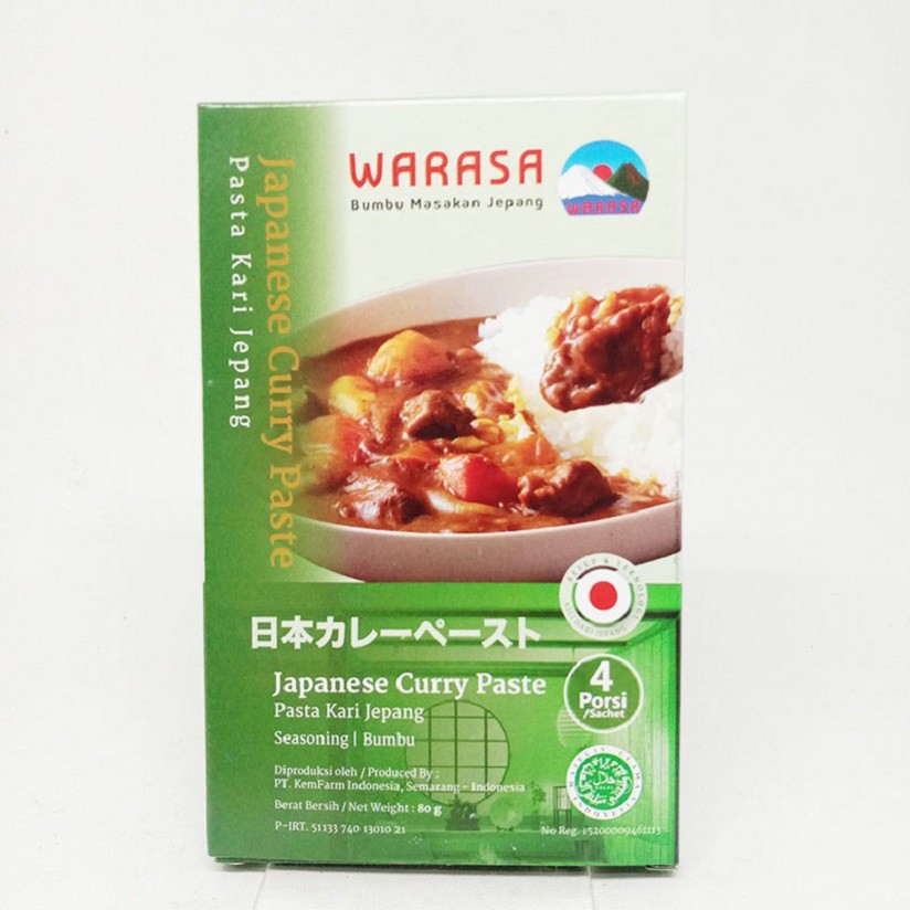 

WARASA BUMBU JAPANESE CURRY PASTE NO MSG