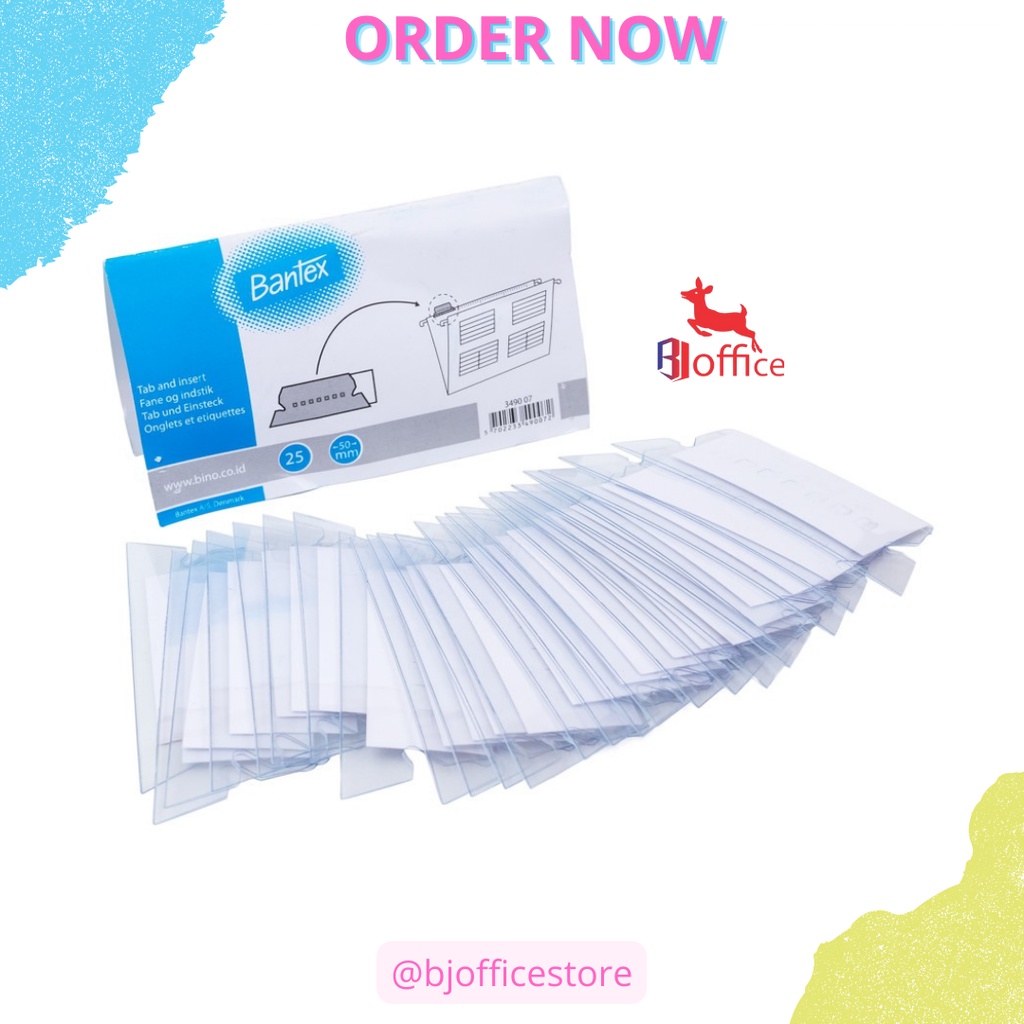 

Bantex Tab For Suspension File (25 Pcs) 3490 07 / Pack isi 25 Pcs