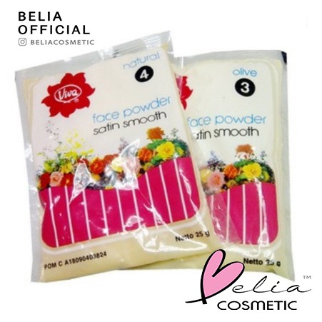 ❤ BELIA ❤ Viva 10 / 15 / 25g Face Powder Satin Smooth Zak Sachet refill bedak tabur Besar Mini Super