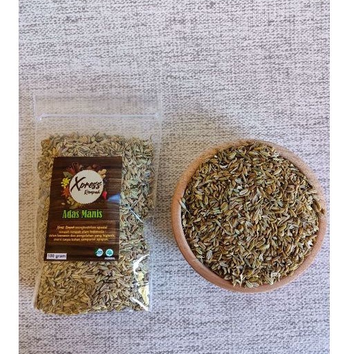 

ADAS MANIS / Fennel Seed 100 Gram / Premium Quality/ Rempah JSR