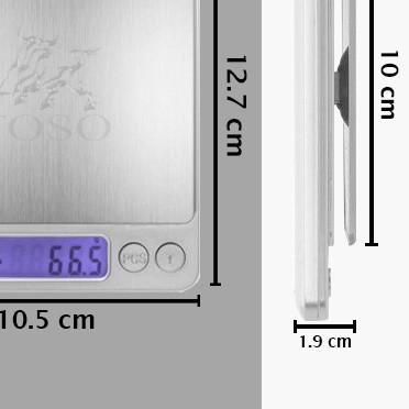 Toso I2000 Timbangan Digital 3000g - 0.1g untuk Dapur dan Kopi
