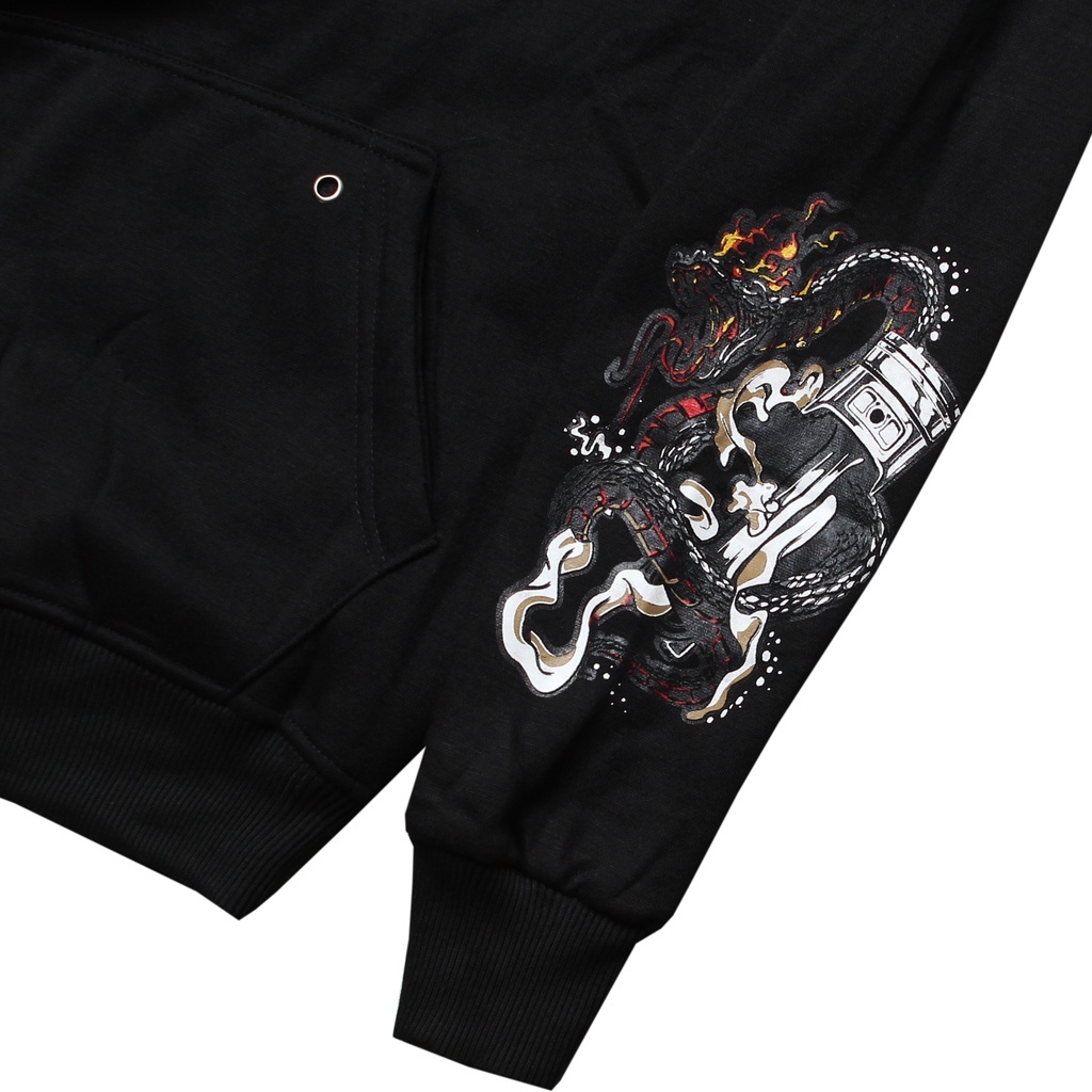 Kent Jaket Sweater Hoodie Hitam Unisex Kent Id Font Big