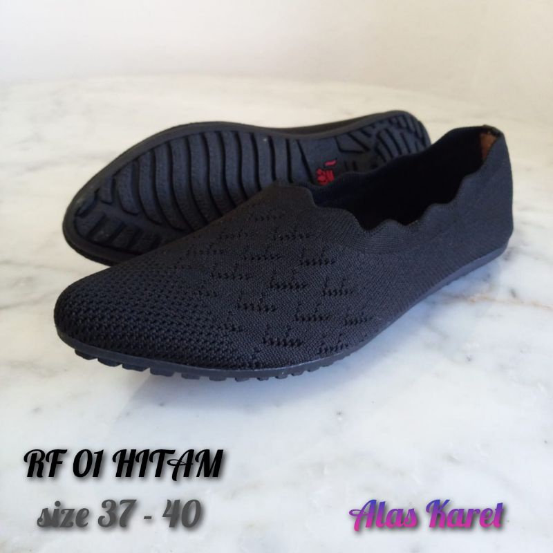 sepatu flat rajut A01