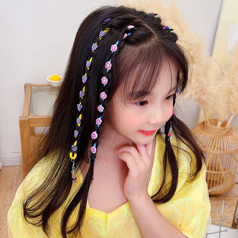 Fashion Children Twist Braid Curling Stick Hair Clip Kids Dirty Braid Curler Color Braiding Hair Tie Girl Hair Accessories