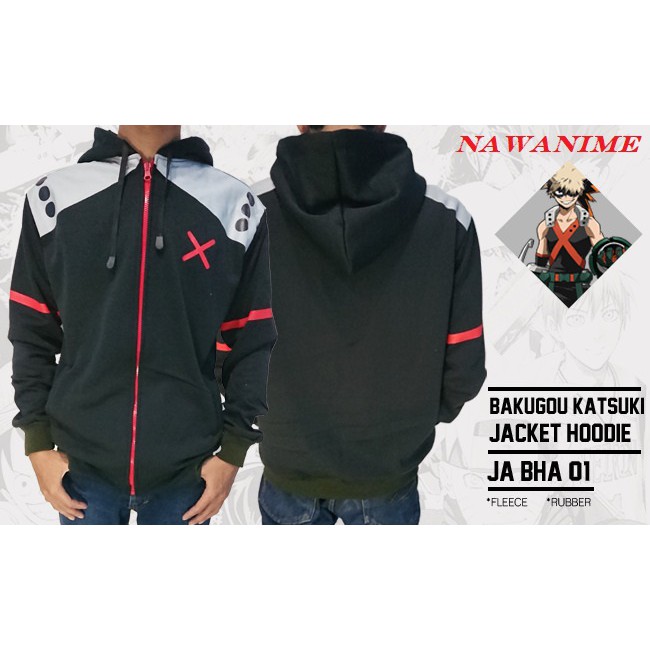 Jaket Anime Boku No Hero Academia Bakugou Katsuki Suit Hoodie [JA BHA 01]