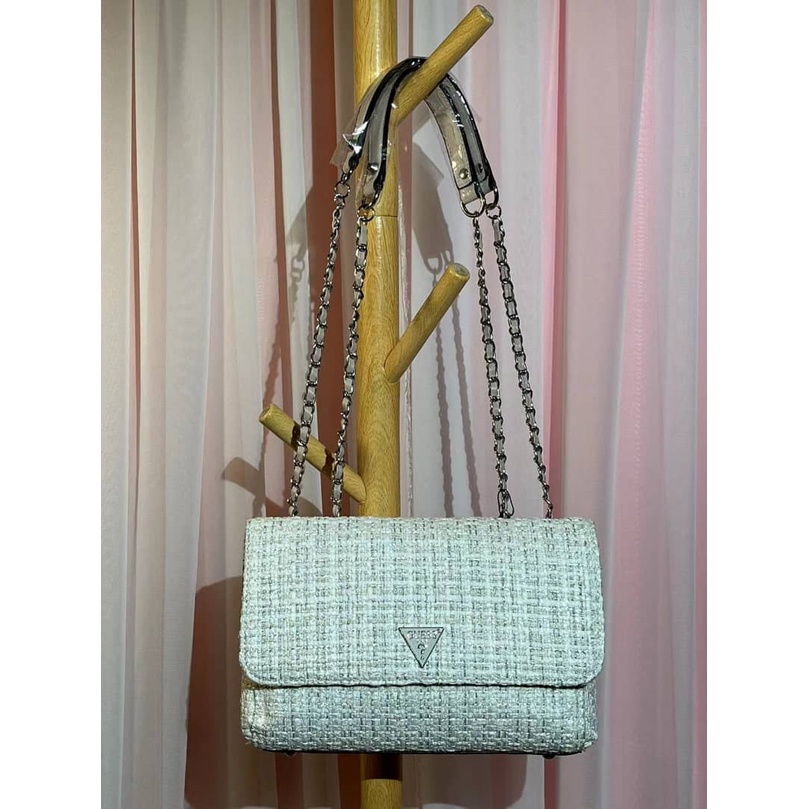 TAS GUESSS GS SHOULDER BAG TAS BAHU TAS SELEMPANG SLING BAG RYAN RAJUT TWEED CROSSBODY FAHION IMPORT PREMIUM #3027