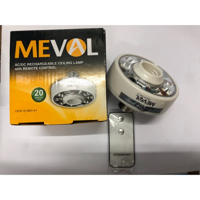 Lampu Emergency Meval+remote