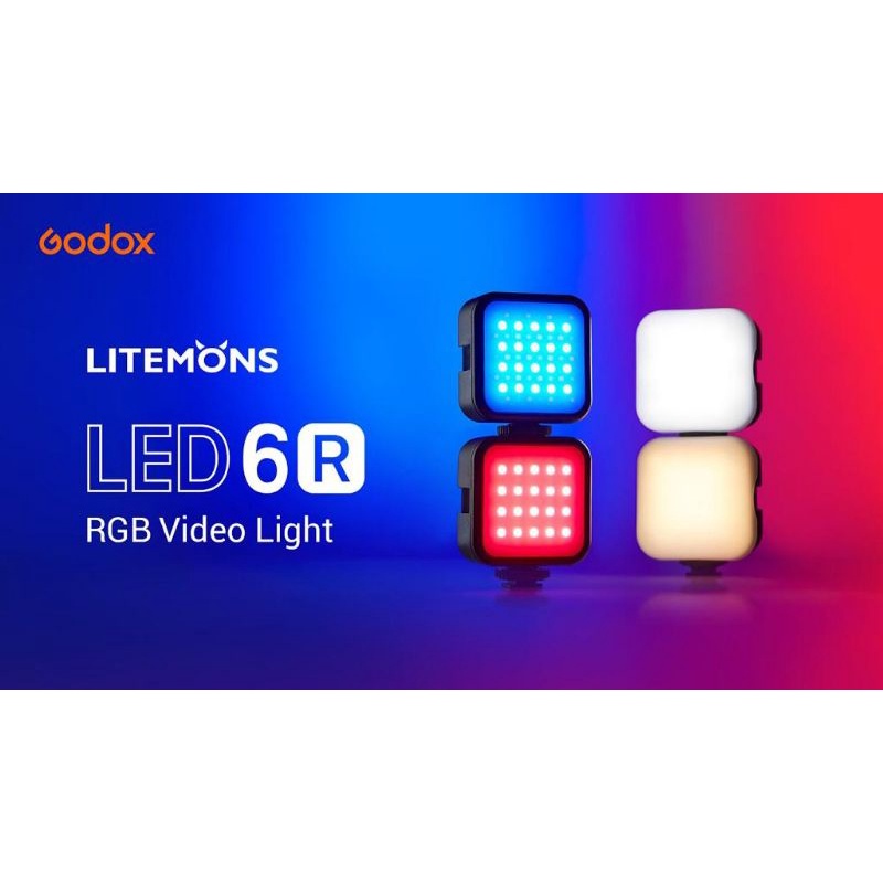 GODOX LED 6R Litemons RGB Pocket LED Video Light - GODOX LED 6R-RGB