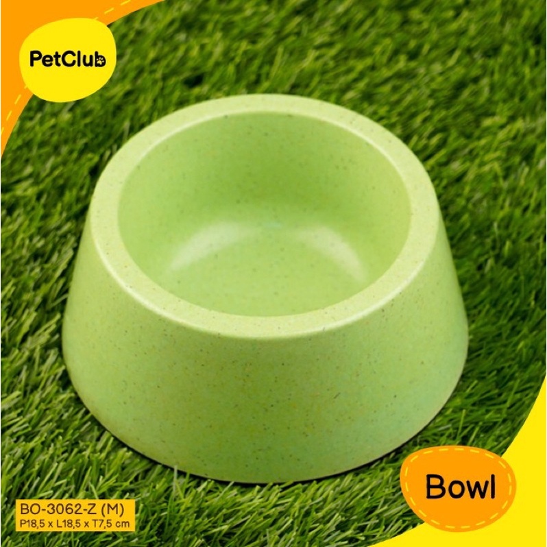 Pet bowl / tempat makan anjing kucing Bamboo fiber