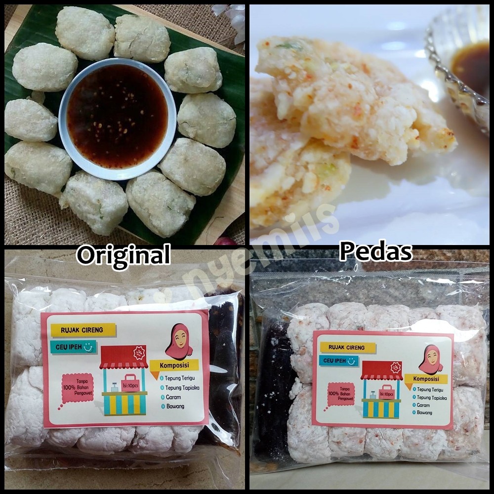 

Rujak Cireng Happy food Ceu Ipeh Enaaak Rasa Pedas dan Original / happy food