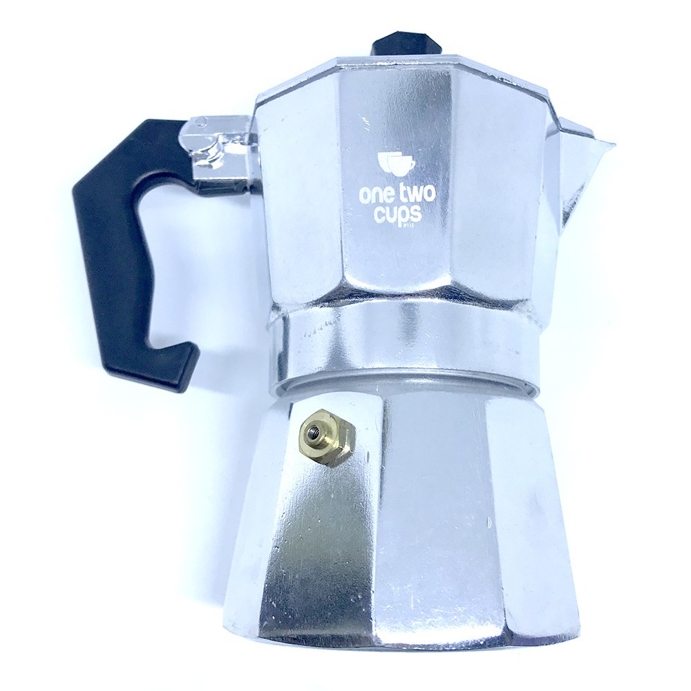 600 100 50 ml  Espresso Coffee Maker Moka Pot Teko Stovetop Filter 12/2/1 Cups OneTwoCups JF112