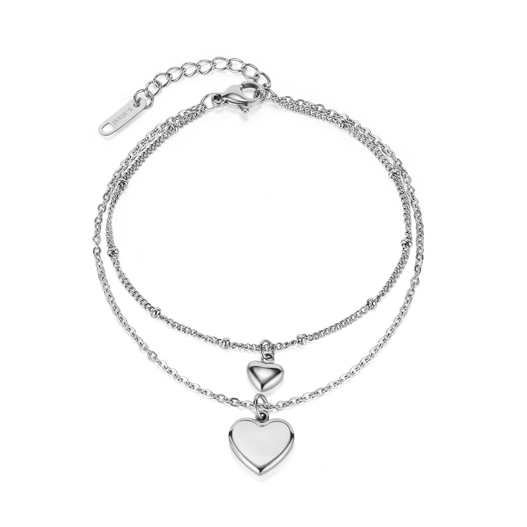 Gelang GL66 Love Stainless Steel / Titanium Premium Fashion Wanita Gelang Unik Lucu Keren Bagus Banget /Deluna/ BS