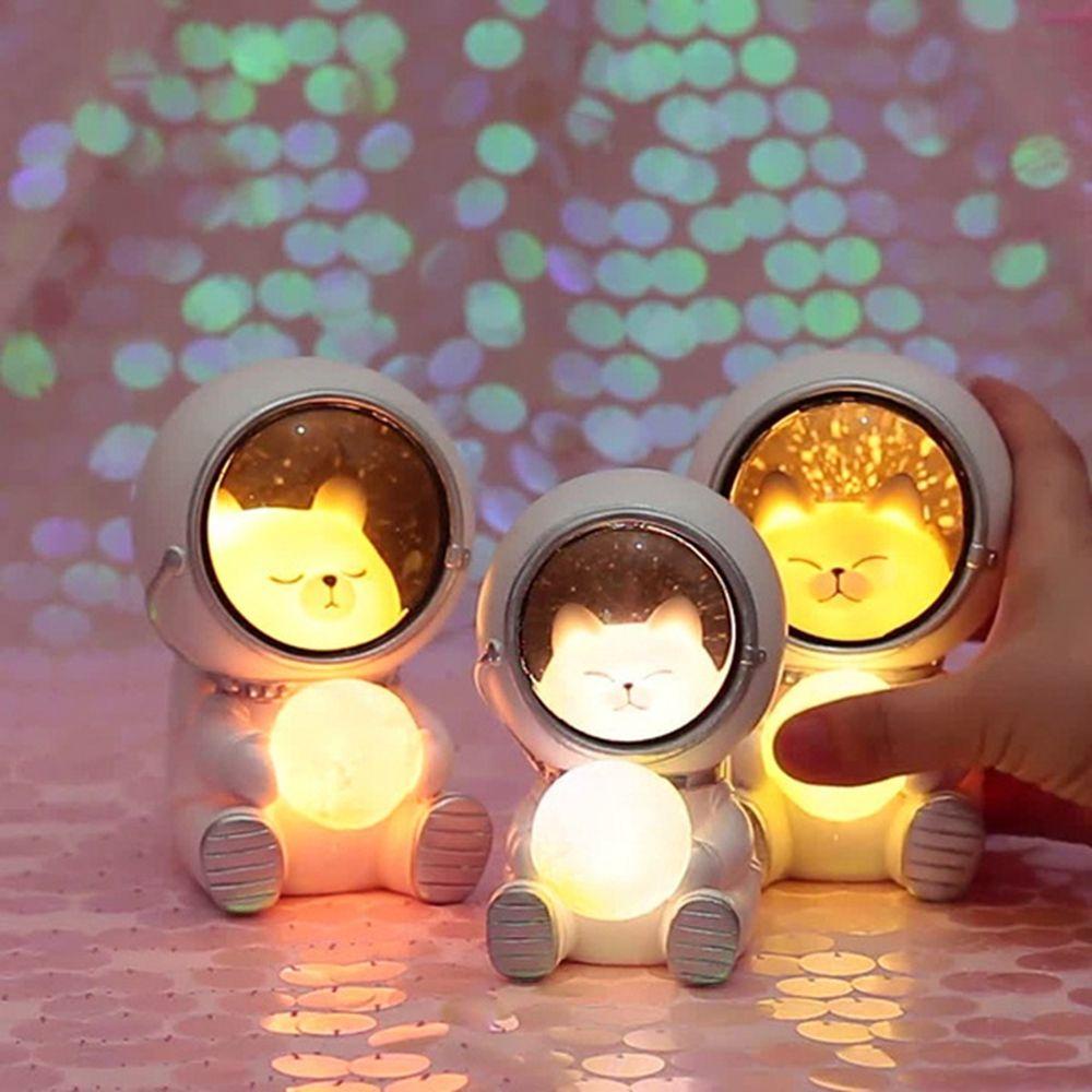 REBUY Lampu Tidur Lucu Spaceman Astronot Galaxy Guardian Hiasan Kamar Tidur