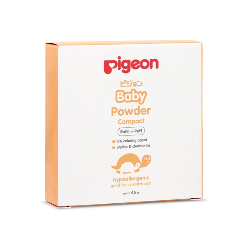 Pigeon Baby Powder (Bedak Bayi) Cake Chamomile Original 45gr Compact | Refill Murah