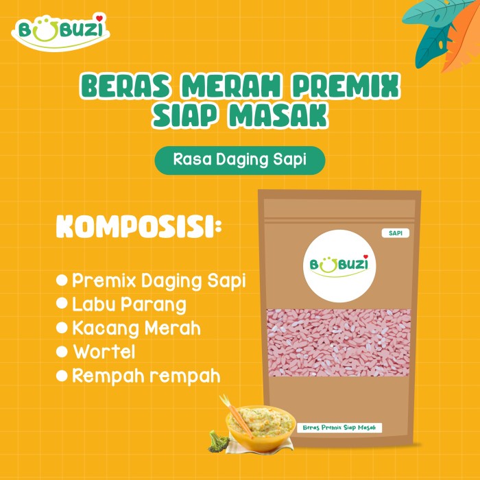 

Beras Merah Premix Siap Masak - Sapi