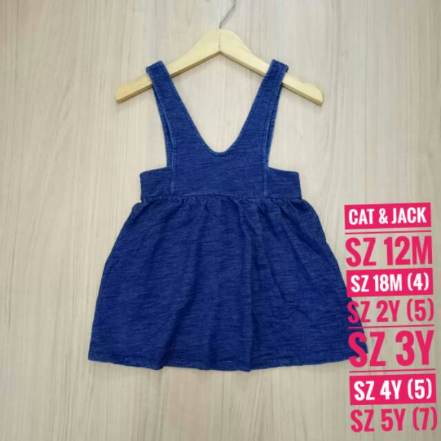Overall anak perempuan cat & jack
