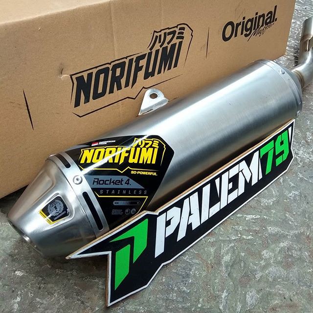 Knalpot Ori Norifumi Rocket 4 Stainless KLX 230 - Original Full System Kawasaki KLX230