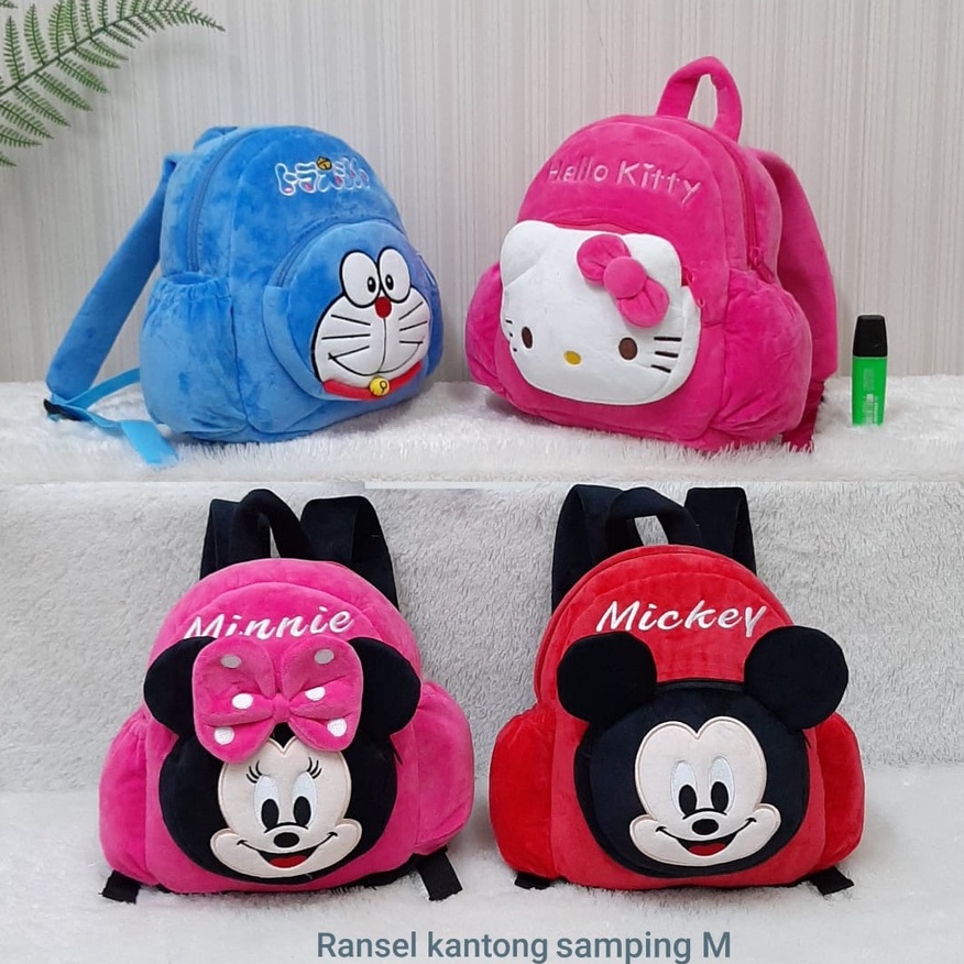 Tas Ransel Anak TK Paud Doraemon Miki Mini Kitty Spiderman Ironman Superman/Backpack TAs Sekolah