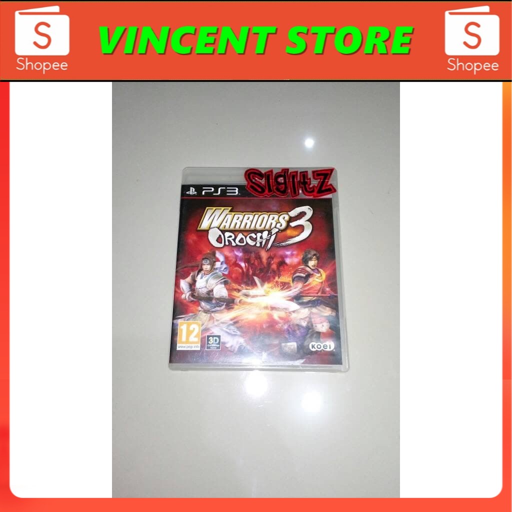 PRODUK ORIGINAL bd PS3 kaset game WARRIORS OROCHI 3 / warior orochi 3