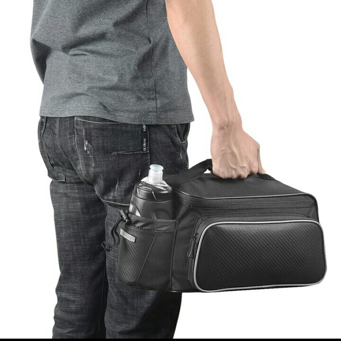 Aksesoris Sepeda - Sepeda Rear Rack Kursi Keranjang Beban Tas Kantong Belakang Rak Kargo
