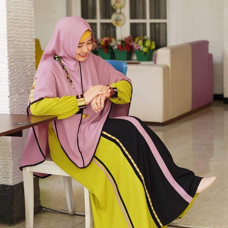 GAMIS AULIA NEW HAFLANI NEON GREEN