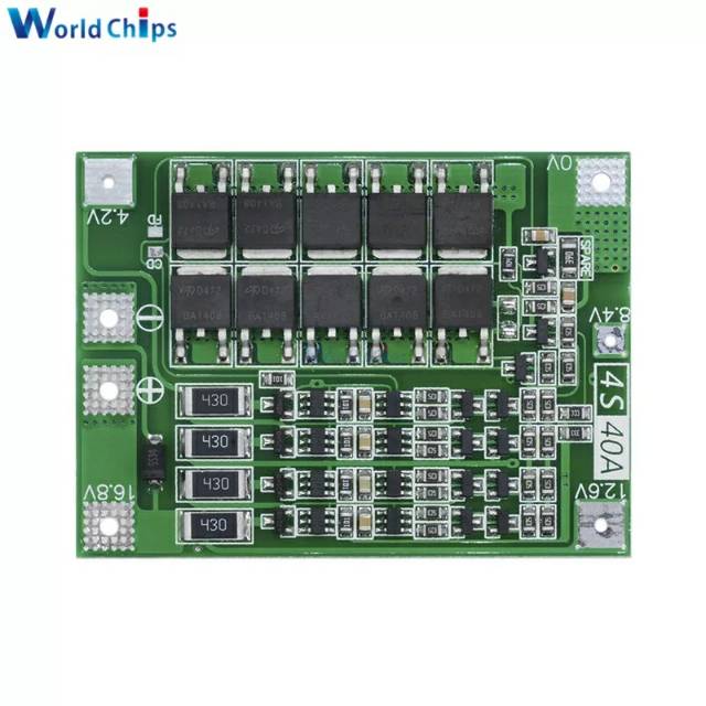 BMS 4 S 40A 14.8 V 16.8 V Li-ion Baterai Lithium 18650 Charger PCB BMS Perlindungan Papan