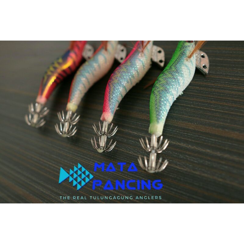 Umpan pancing cumi daido squid jig 2.5 3.0 3.5 glow in the dark umpan cumi casting umpan egi