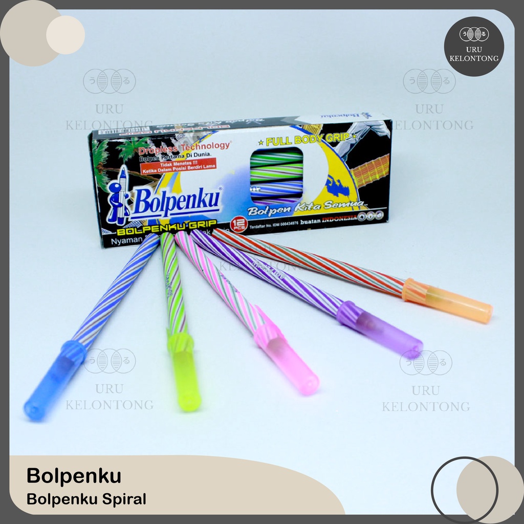 

TERMURAH Pulpen Lilin/ Bolpenku Lusinan Spiral Hitam