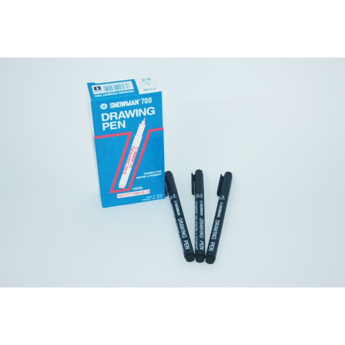 

Pendrawing- Drawing Pen Snowman 0,3Mm Hitam -Drawing-Pen.