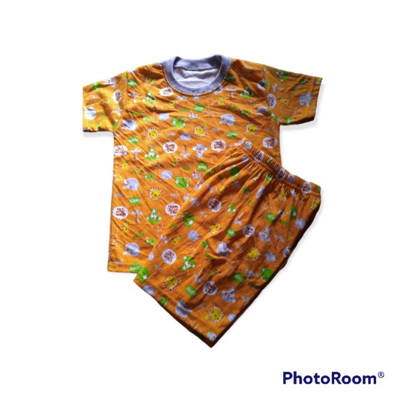 SETELAN ANAK motif Bahan Libby laki2 Dan perempuan 4-5tahun