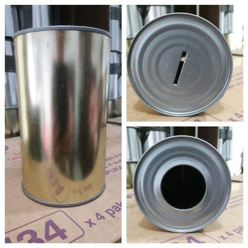 Promo Diskon!! Celengan Kaleng Polos Buka Tutup &amp; Permanen