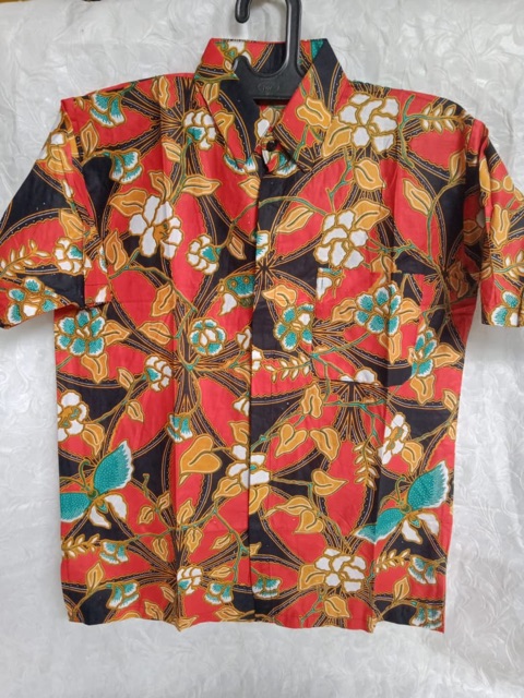 kemeja batik pria modern