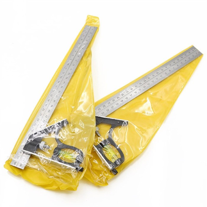 

Hadir Penggaris Siku L / Waterpass Kombinasi Square Ruler Bagus