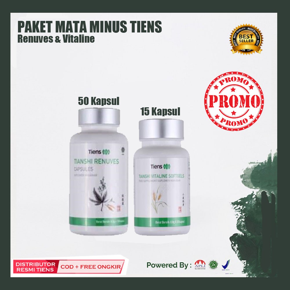 Obat Mata minus/mata katarak/mata silinder TIENS/TIANSHI isi Ecer Renuves & Vitaline