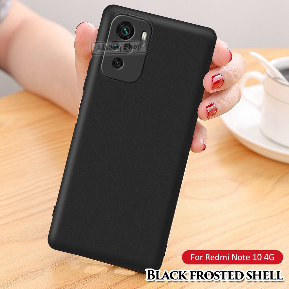 Case Xiaomi Redmi Note 10 2021 Ultra Slim Black Matte Premium Soft Case Casing