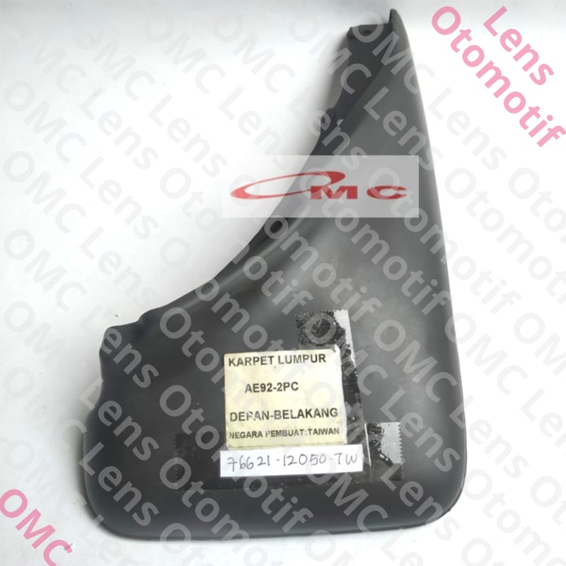 (100% ORIGINAL EM ) Karpet Lumpur Roda Mud Guard Depan Kanan Corolla AE92 76621-12050-TW Mantap Boss