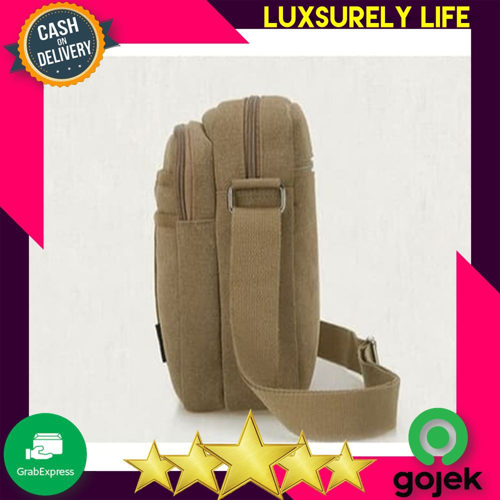 TAS SELEMPANG PRIA WANITA | TAS SELEMPANG TALI PANJANG BAHAN PARASUT