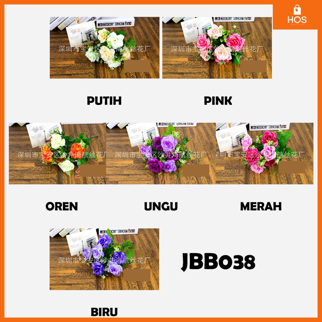 Bouquet bunga JBB038 Artifisial Dekorasi Rumah Happyonshop