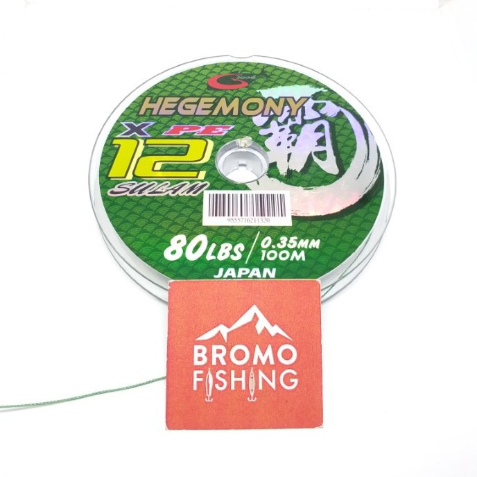 PE G-TECH HEGEMONY x12 100 M / meter benang senar braid x 12 gtech