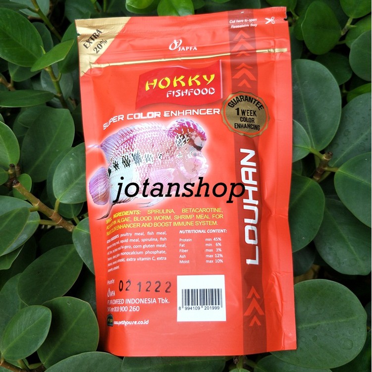 hokky hoky hoki super color fish food makanan pakan ikan louhan lohan 100 gram 100gr