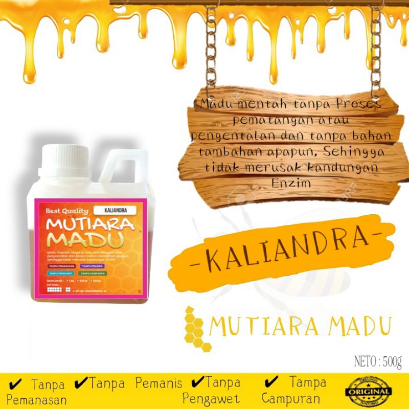 

MADU MURNI/MENTAH KALIANDRA 500g | RAW HONEY