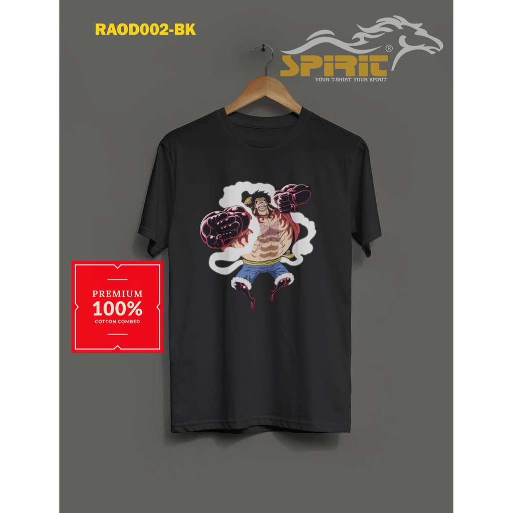  BAJU  KAOS  ANIME ONE PIECE luffy gear 4 DISTRO PRIA  BIG  