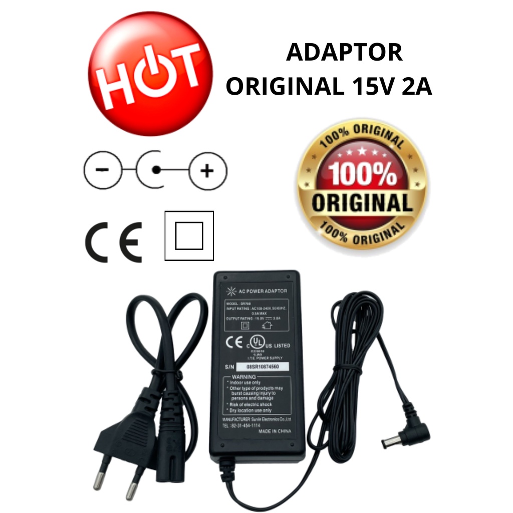 ADAPTOR  / AC POWER ADAPTOR / CAHRGER 15V 2A