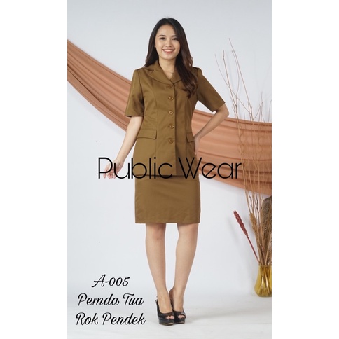 SERAGAM PEMDA PREMIUM BELLINI, JAS KANTOR WANITA, BLAZER PNS GURU [A-005]