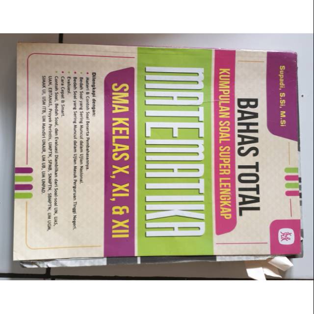 Buku Bahas Total Matematika Sma Kelas X Xi Xii Kumpulan Soal