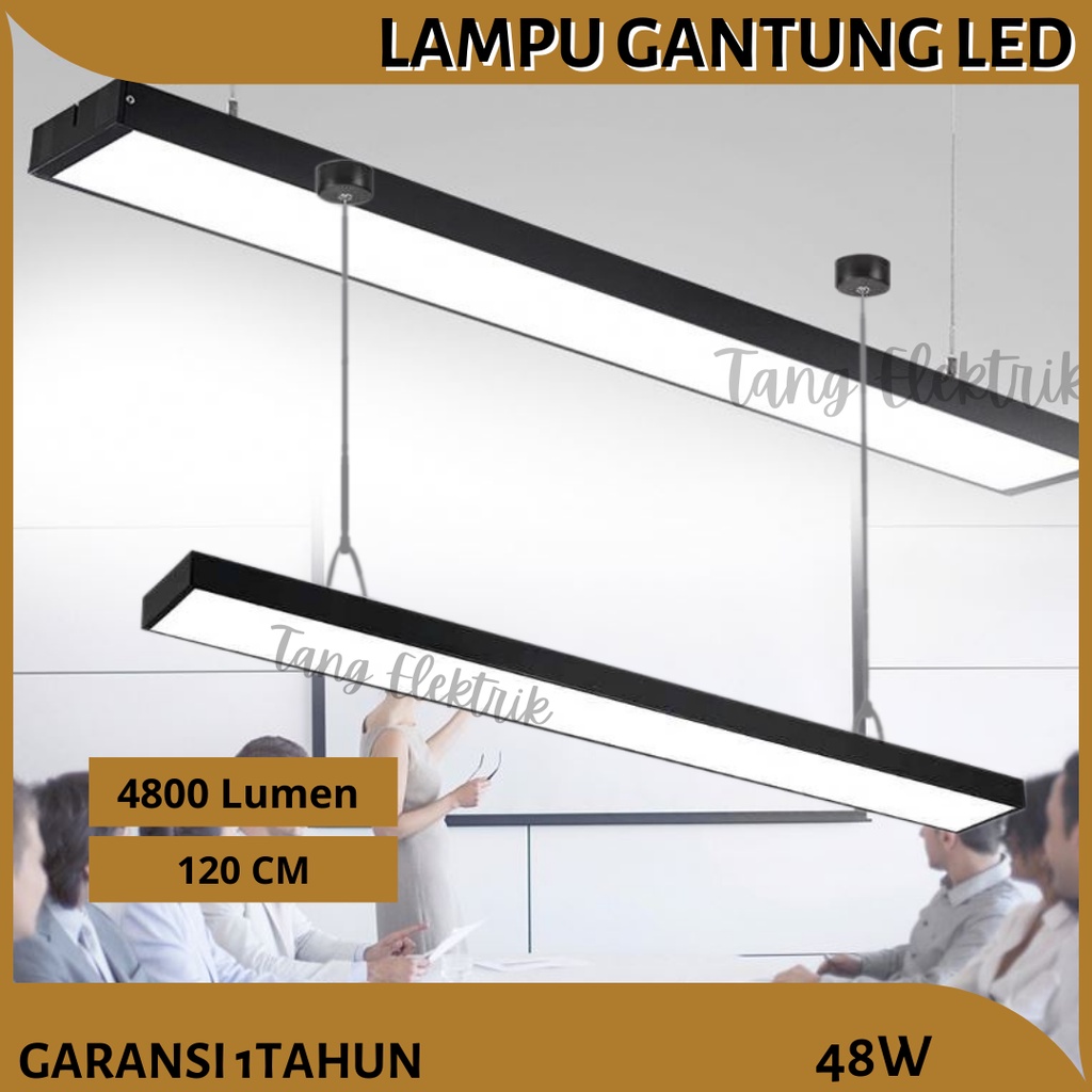 Lampu Gantung LED Donwlight Lampu Office Gantung LED 48W Lampu Plafon LED Office Hanging Lamp Bergaransi