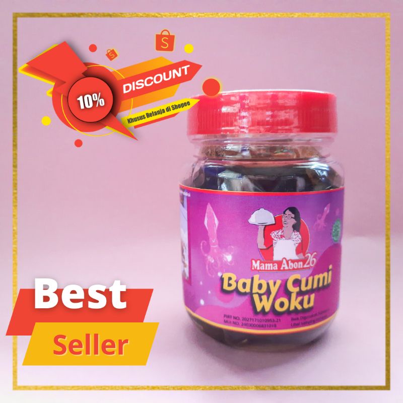 

Baby Cumi Woku Manado MamaAbon26 150gr Halal