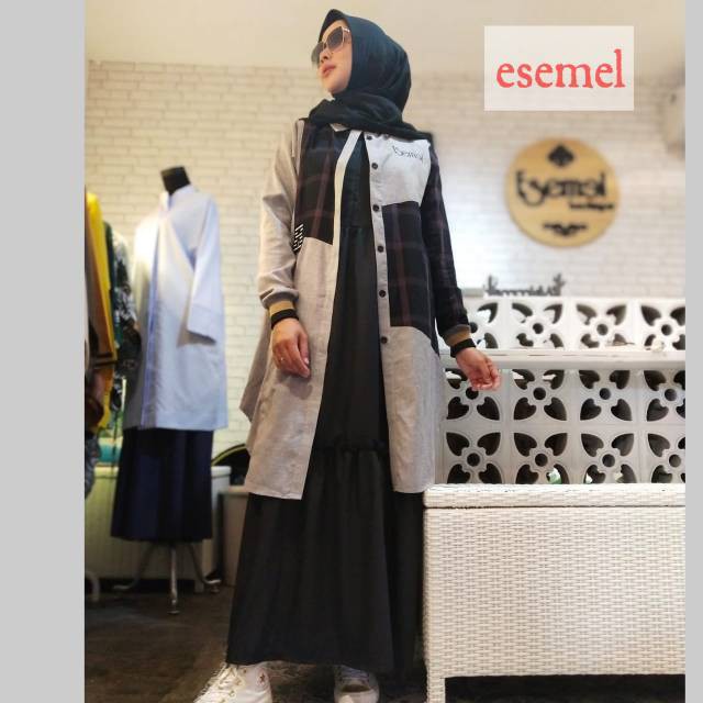 PAKAIAN WANITA TUNIK STYLE KEKINIAN BARU / TUNIK ESEMEL